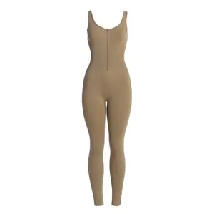 Beige Pure Form Jumpsuit