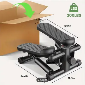 Mini Stair Steppers with Resistance Bands for Exercise at Home Portable 300LBS Capacity 2 Color Options