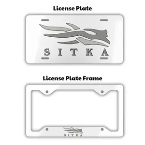 SITKA License Plate and License Plate Frame, Car Truck Decor, Car Accessories, made in USA