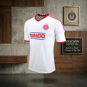 [Today Sale] - Chivas De Guadalajara 2012-13 Away Soccer Jersey - Full Print Logo