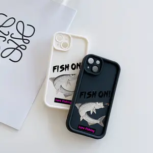 A matte anti-drop phone case with a fishing enthusiast pattern, suitable for iPhone 17 Air/16 Plus/15 Pro Max/14 Pro/13/12/11/XS Max/X phone case, an ideal choice for holiday gifts for family, friends, lovers, boyfriends, girlfriends TY822