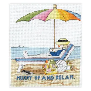 Hurry Up and Relax Counted Cross Stitch Kit