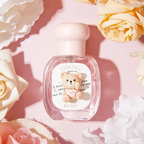 Women's Cute Bear Design Body Perfume Sprays - Regular Edition Bottle, Fruit Fragrances, Daily Wear Cologne, Long Lasting Perfumes Fruity Sweet Scent