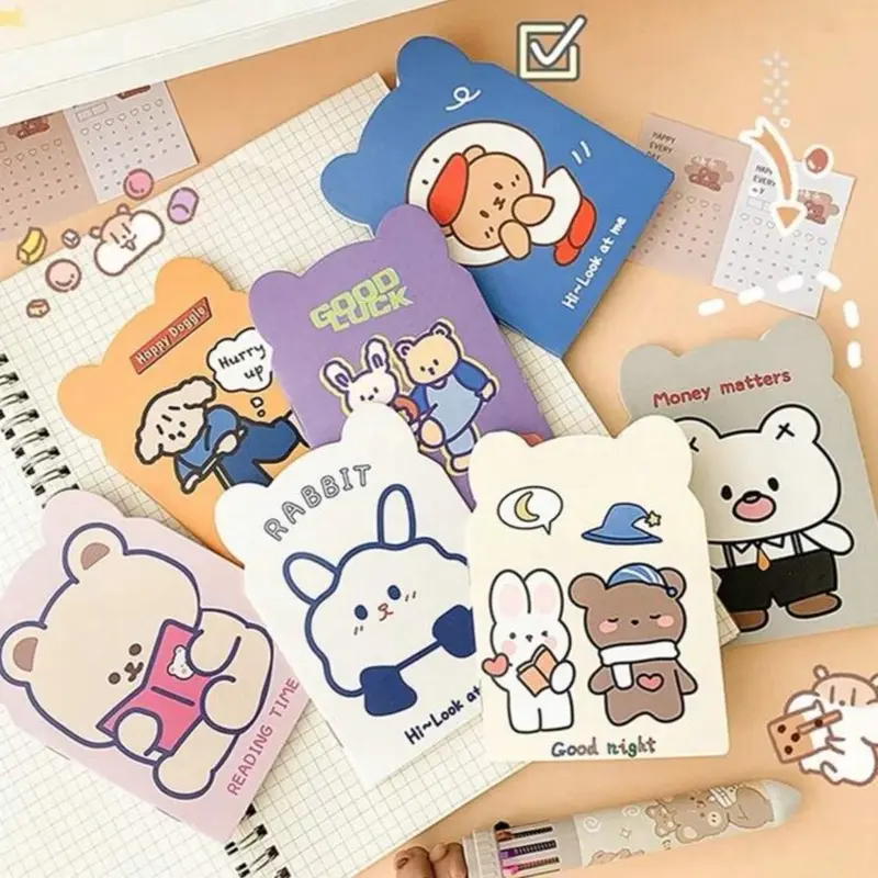 Mini Notebooks with Adorable Characters - Perfect for Note-Taking and Organization