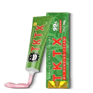 Tattoo Numbing Cream - T-K-T-X - Green 99% – Fast Acting Tattoo Numb Cream, Deep Numb in Minutes, Long Lasting Pain Relief for Tattoo, Waxing & Piercing