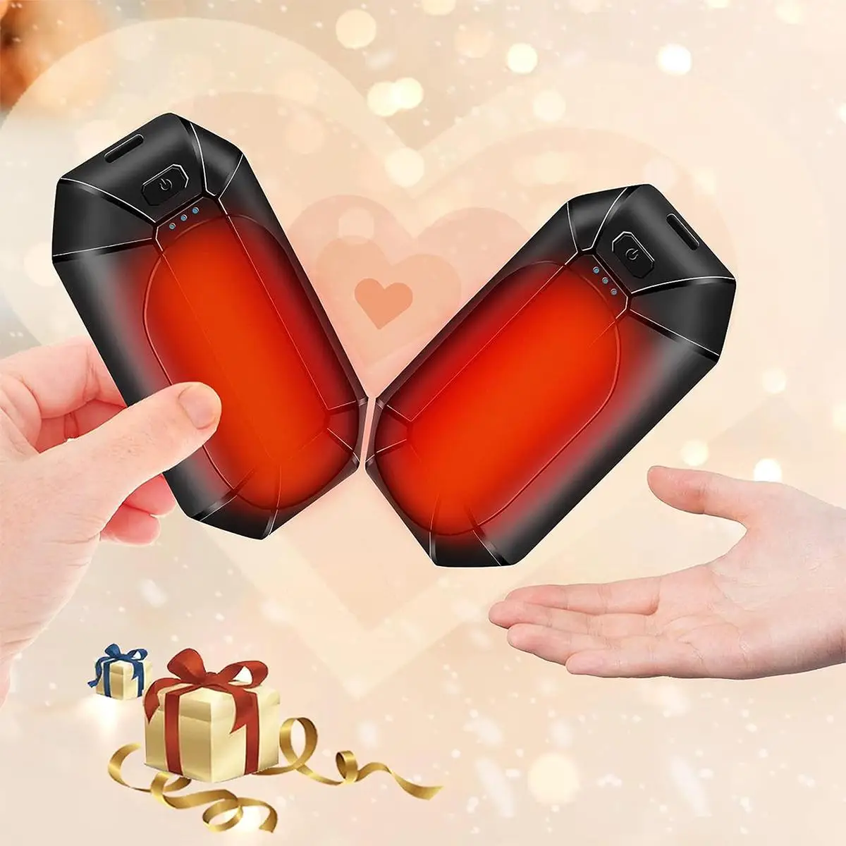 Portable USB Hand Heater, 2 In 1 Rechargeable Hand Warmer For Indoor Outdoor Camping Hunting