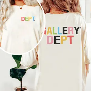 Gallery Dept Loose Colorful Letter Print Cotton Ca_283