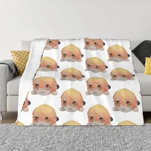 Tsukasa Tenma plush Throw Blanket Tourist Travel Soft Plush Plaid Blankets Thanksgiving holiday gifts for family, friends and children