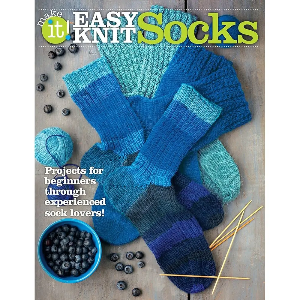 Beginner's Knitting Book - 1 Volume with Over 20 Stylish Patterns, 20+ Cute Basic Stitches, Stripes, Cables, Penguins, Flip-Flop Designs; Compatible with Sock, Sport, Worsted Weight Yarns for Unisex Family