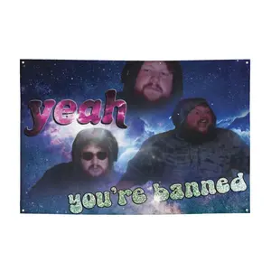 Caseoh Has Prohibited Me Tapestry Wall Decor Suitable for Homes, Dorms, Bedrooms