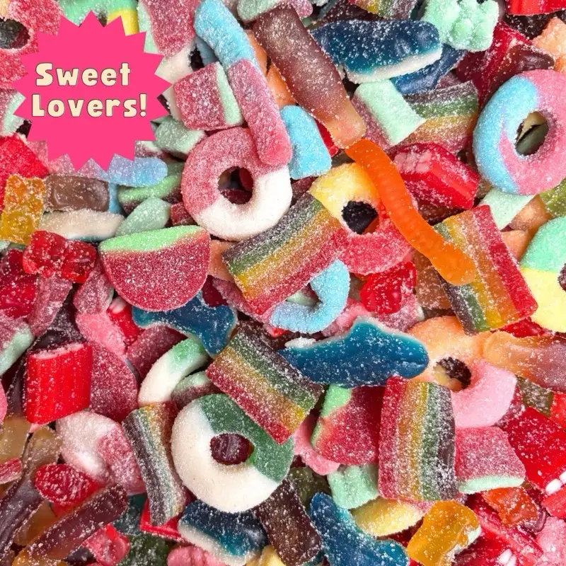 Sweet Gummy Variety Snack - Candy Snack! - Sweet Lovers Mix - Choose Your Own Size & Mix - Delicious Gummy Treats - Perfect for Sweet Candy Lovers - Q