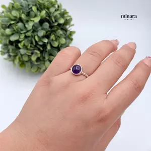 MINARA 950 Silver AMATISTA Twisted Ring - Anillo Entorchado