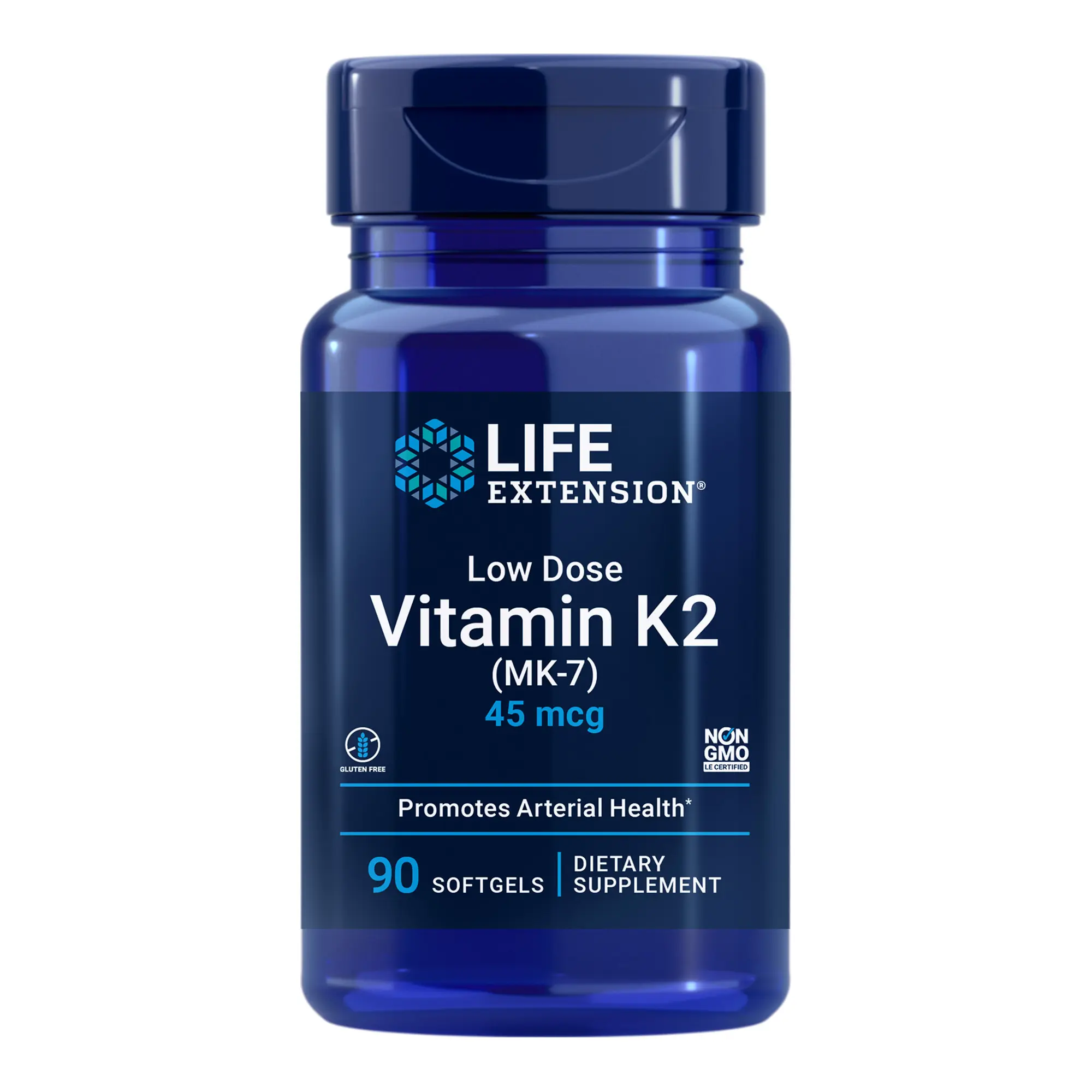 Life Extension Low Dose Vitamin K2 45 MCG, 90 Softgels Life Extension Low Dose Vitamin K2 45 MCG, 90 Softgels