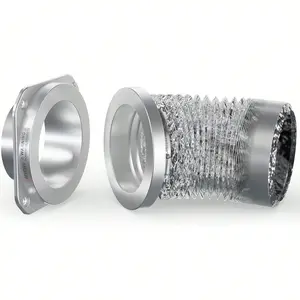 Acoplamiento magnético de ventilación de secadora DV180 Kit de conector de ventilación para secadora de sellado hermético fácil de limpiar, conector rápido que incluye un conducto de 4" de 2.6
