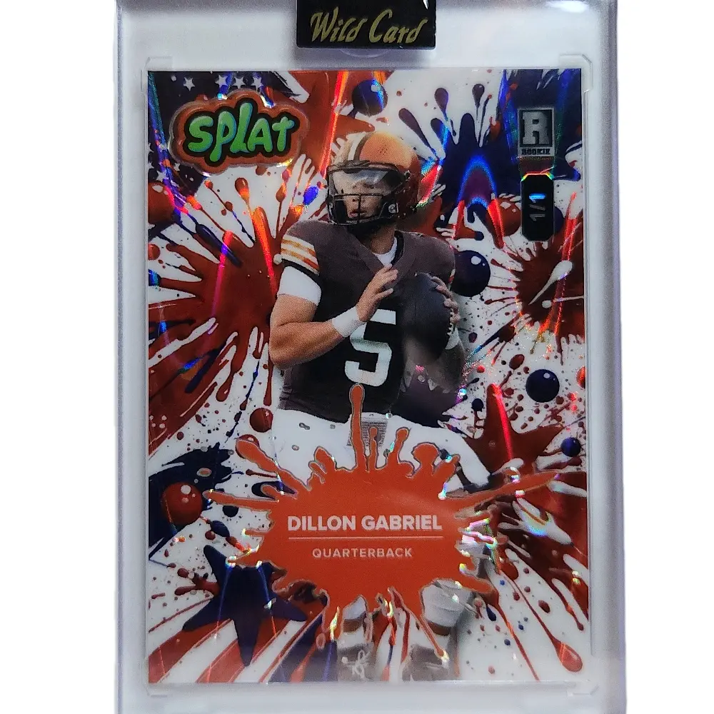 Dillon Gabriel Cleveland Browns 1/1, 2025 Wild Card Splat Orange Holographic Rookie Card Sealed