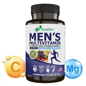 Bcuelov Men's Multivitamin health Supplement, Supports Bone, Heart, Hair and immune Health, 120 Capsules