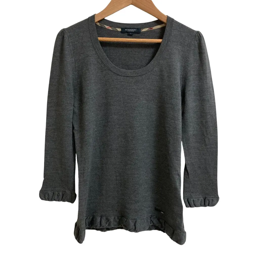 Pre-owned BURBERRY Cashmere Small Leather Goods Blend Wool Knit Sweater