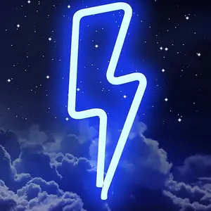 Led sign,neon signs for wall decor, neon lights signs,lightning bolt neon signs,Light Indoor for Decoration Living Room, Party,neon Signs for Bedroom,Light up Sign Wedding Party