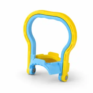 5-Gallon Water Jug Holder – Ergonomic Non-Slip Handle, Heavy Duty Bottle Lifter Clip, Labor-Saving Carrier for Purified Drinking Water, Blue & Yellow