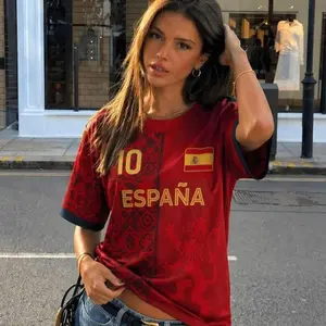 Spain Soccer Jersey 2026, Youth Football Shirt for Boys and Girls, Spain Soccer Jersey for Kids/Adults Game Day Gift