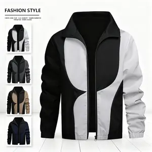 Men's Jacket Workwear Baseball Coat Top Sports Casual Softshell Windproof Outdoor Lightweight Men's Lapel Overcoat Menswear Long Sleeve outerwear top jacket