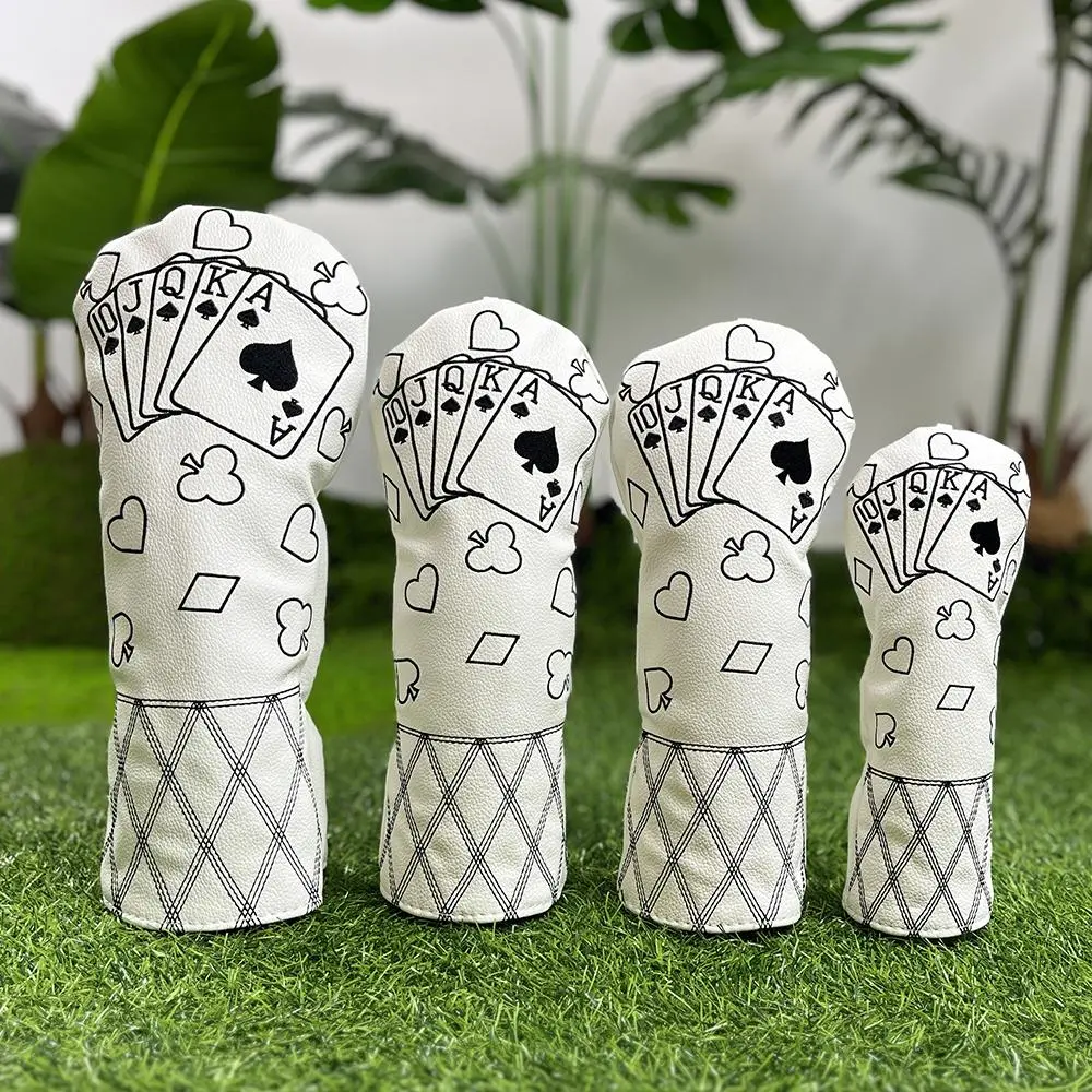 Jqk Embroidered Golf Club Head Covers, Dust-Proof & Durable Protection for Drivers, Woods, Putters & Irons, Golf Equipment, Golf Gear, Best Golf Accessories, Golf Supply