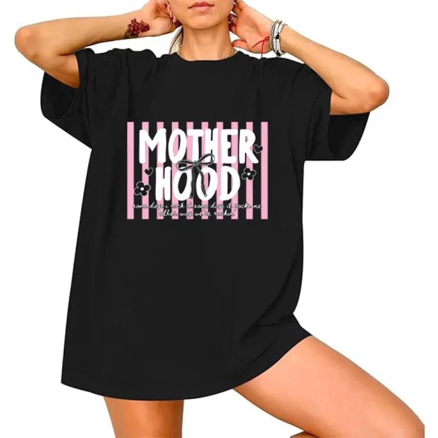 Retro Motherhood Shirt, Trendy Mama Shirt, Mom Life Tee, Oversized Graphic Mom T-Shirt, Cool Mom Club Shirt, Mothers Day Gift