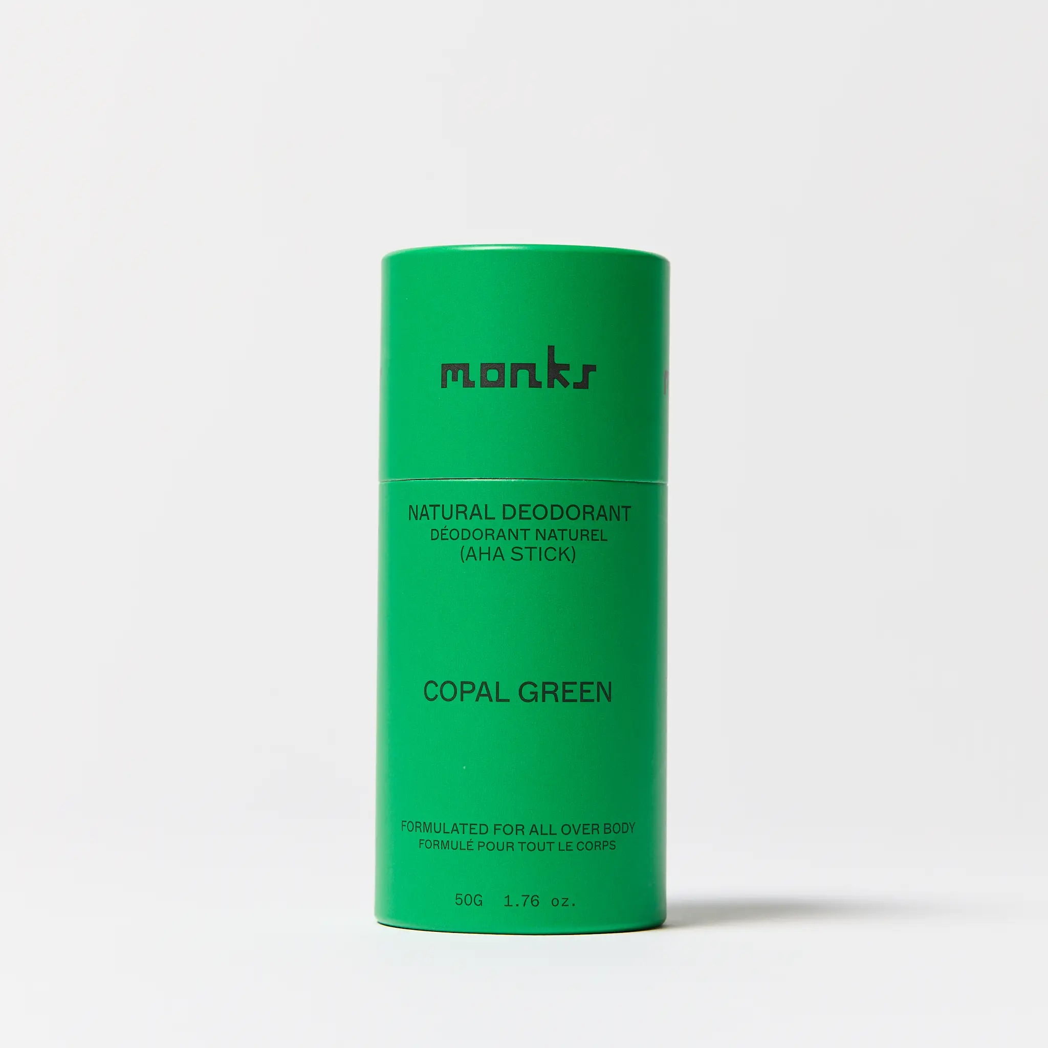 Monks Copal Green - Natural Full-Body Deodorant Stick 50G | Earthy Woody Scent, Organic Ingredients, Non-Toxic & Gentle for Daily Use