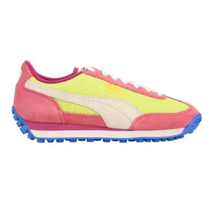 PUMA Womens Easy Rider Brights Lace Up Sneakers Shoes Casual - Pink, Yellow