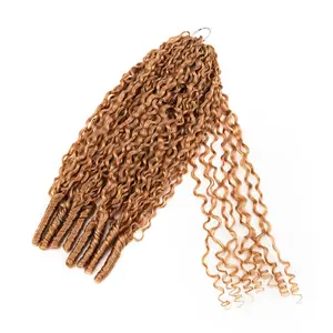QVR Honey Blonde #27 Crochet Hair Deep Wave/Body Wavr/Afro Kinky Curly/Water Wave Machine Made Feather Human Hair Extension #Tiktokblackfriday