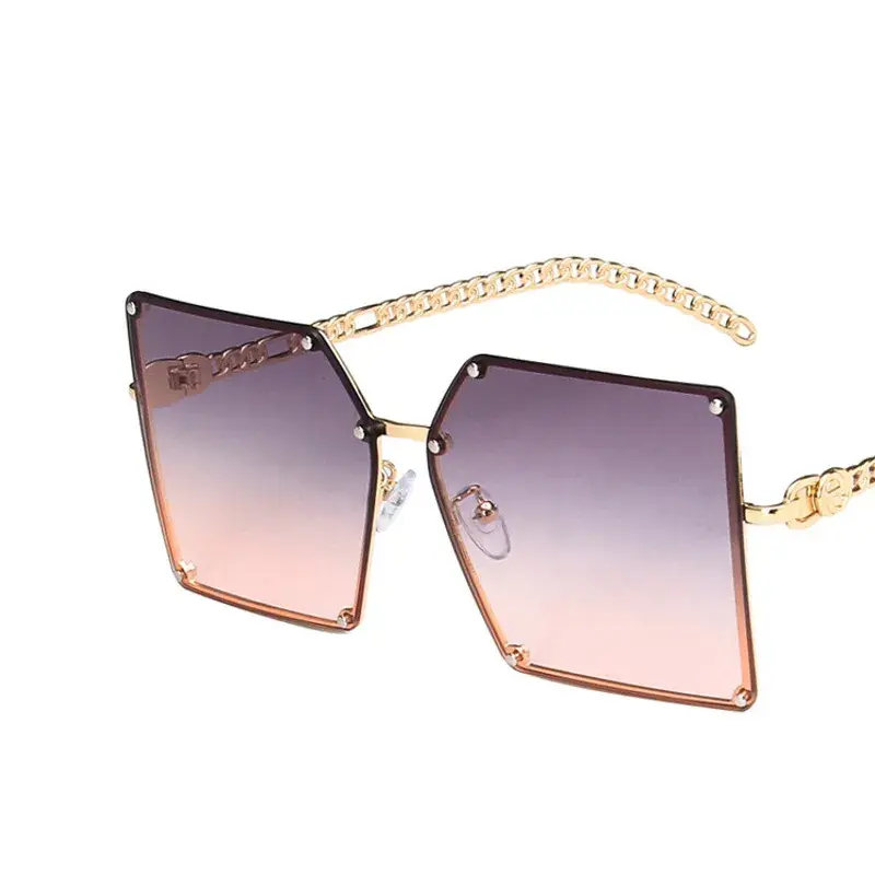 Chain Big Box Sunglasses