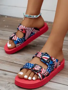 Versatile Flat Slide Sandals for Beach Vacations, Daily, Music Festivals, Outdoor Picnics, Party Gatherings, American Casual, Girlie Style, Vacation Vibes