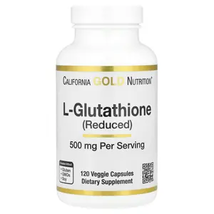 California Gold Nutrition L-Glutathione (Reduced), 500 mg, 120 Veggie Capsules