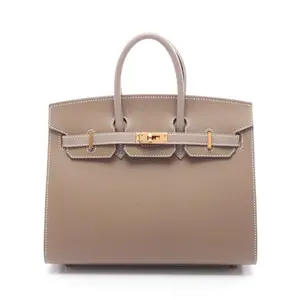 Pre-owned HERMÈS Calfskin Shoulder Bags Hermes Birkin25 Veau Epsom