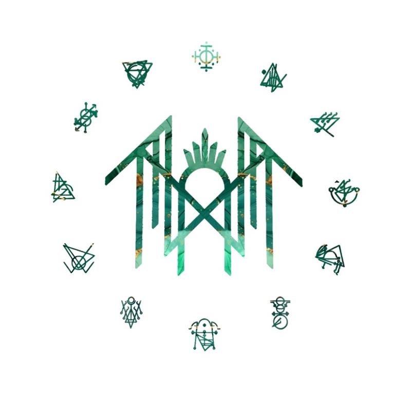 Sleep Token Green Glitter Runes Sticker Vinyl Decalgg4 - TikTok Shop