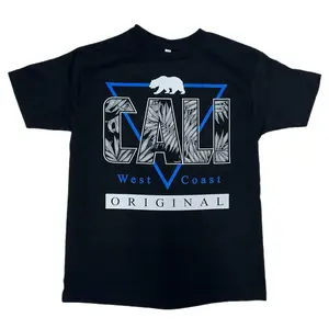 Cali West Coast Original T Shirt Cotton Menswear Tshirt Streetwear
