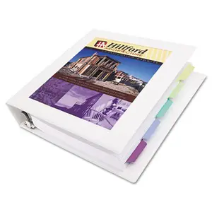Avery 68036 Framed View Binder With One Touch Locking EZD Rings 2 in. Capacity White