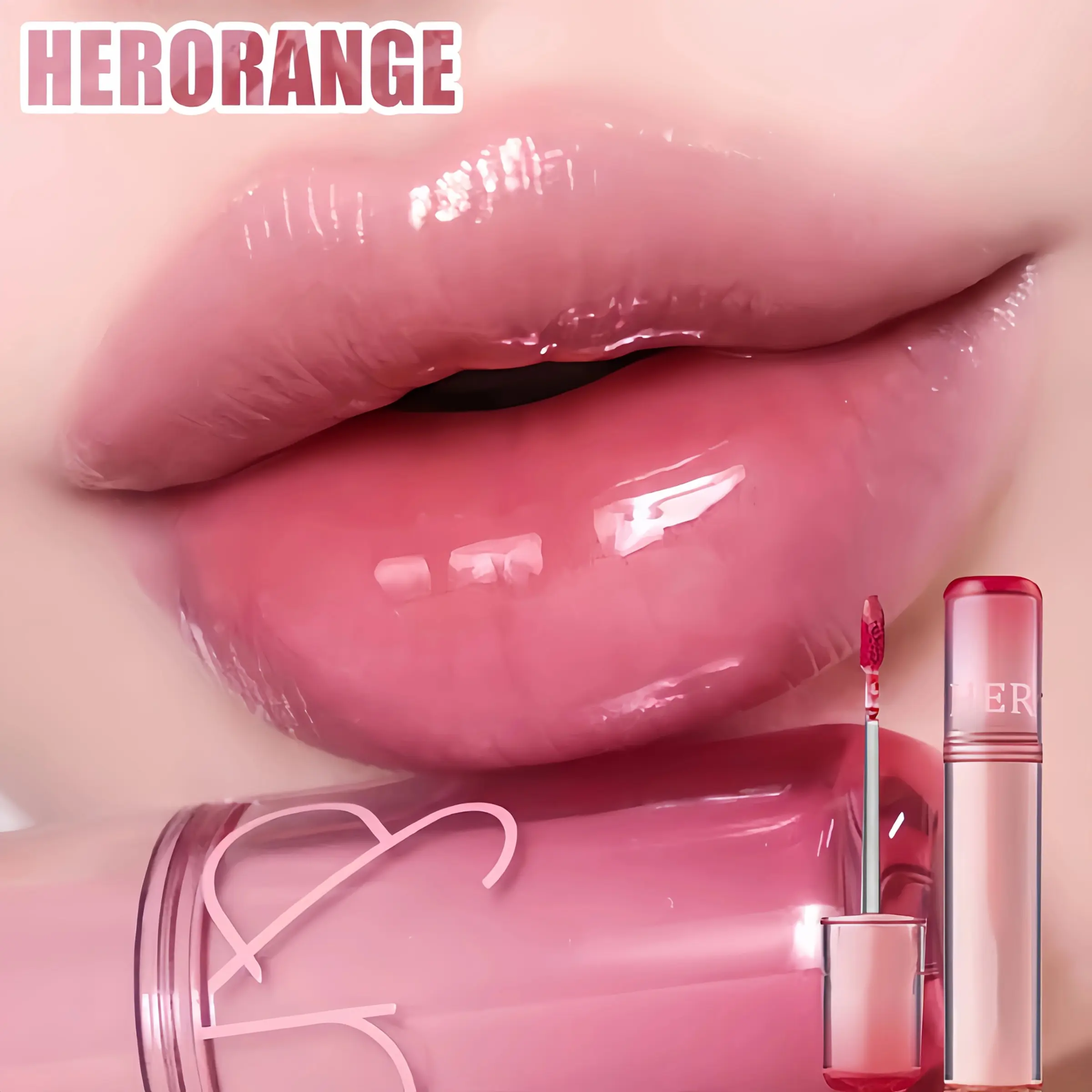 HERORANGE Juice-infused Moisturizing Lip Gloss, Lip Glaze - Non-transfer, long-lasting, waterproof and sweatproof lipstick. Perfect for music festivals, parties, Valentine's Day, Christmas, Halloween, and other holidays.
