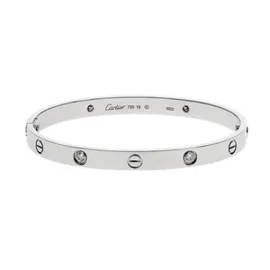 Pre-owned Cartier Love Bangle Bracelet Size 19