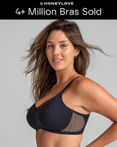 Honeylove CrossOver Wireless Bra - Seamless Coverage + All Day Comfort