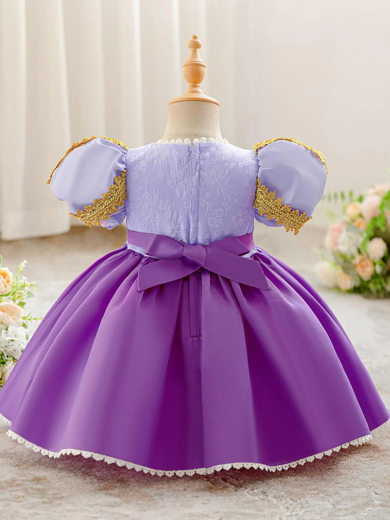 white christmas dresses Summer Baby Girl Pageant Flower Fluffy Cute Princess Dress – marryshe