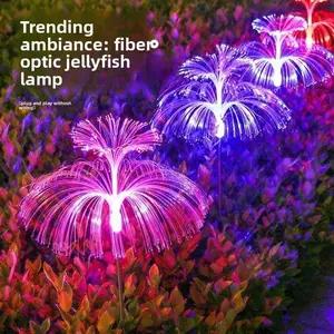 Smart Sensor, Auto-Brightness, Ideal for Outdoor Gardens Paths, Solar Jellyfish Light, Dual Lighting Modes Constant & Flashing, Solar Garden Light, Creative Garden Decoration, Garden Glow Light