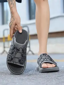 Plus-size men's AIR cushioned flip-flops, trendy and fashionable slippers