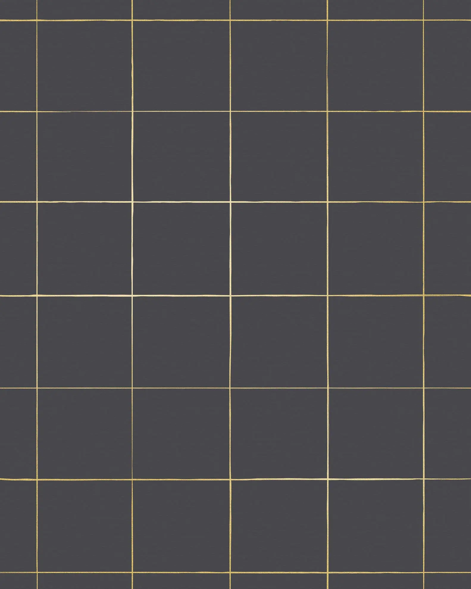 Pascal - Gold on Charcoal - Commercial Wallpaper