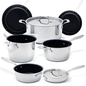 Nuwave Pro-Smart Cookware 9-Piece Set, Induction-Ready & Works on All Cooktops