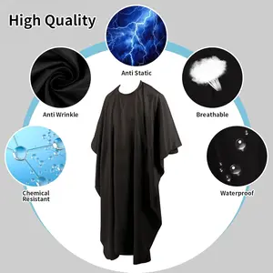 Professional Hair Cutting Cape 2 Pack Salon Barber Cape with Adjustable Snap Closure Anti Static Waterproof Breathable Durable Polyester Fabrice Makeup Produ