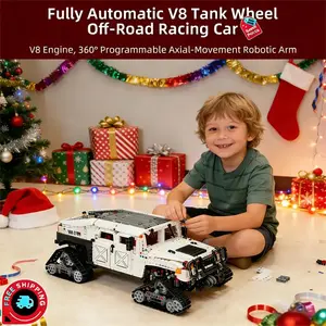UNCLE BRICK Montessori Toys Magnetic Blocks STEM Educational Building Blocks Set 3088Pcs 1:8 Scale Motorized Hummer Off-Road Remote Control Car Gift for Boys Ages 8+ Holiday Haul Christmas gift