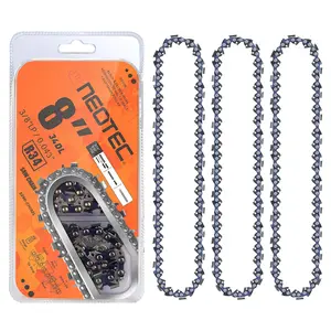 NEOTEC 8" Chainsaw Chain 3-Pack ,3/8" Low Profile Pitch .043" Gauge 34DL R34 Fit for DeWalt DCPS620 Saw Chain