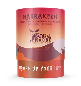 Natural Moose Flavored - Marrakesh Almond Infusion Tea | 3.5oz | Fruity Gluten-free & Vegan