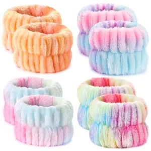8pcs Wrist Bands  Washing Face Wash Wristbands Wrist Towels Arm Bands  Skincare Makeup Wrist Cuffs Spa Wrist Scrunchies